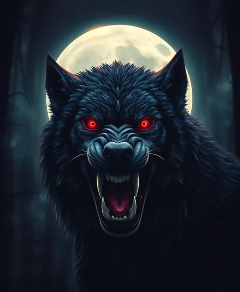 werewolf red eyes