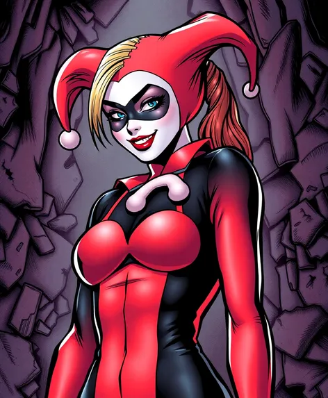 harley quinn costume red