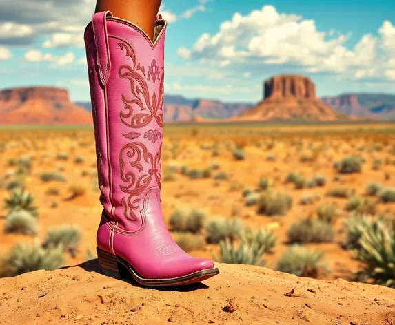 cowboy boots pink