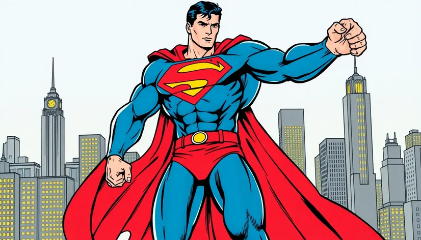 full body superman drawing