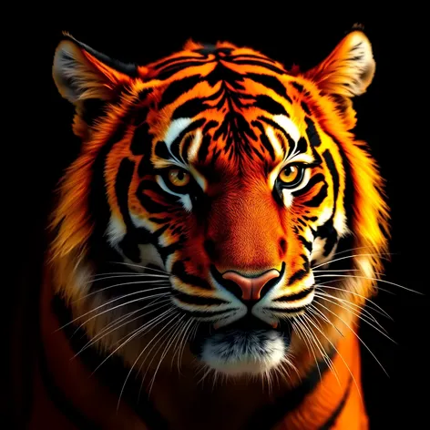 orange and black tiger