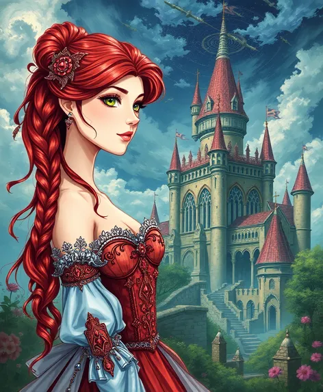 red hair princess