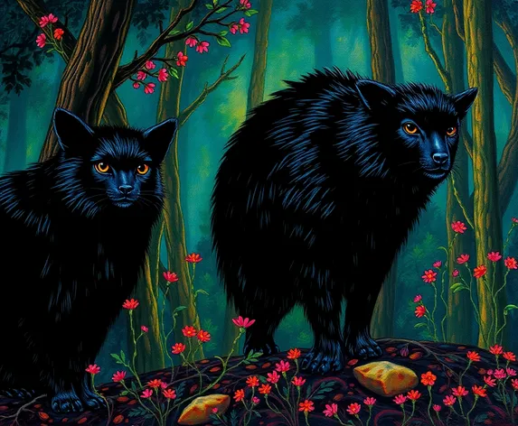 black animals