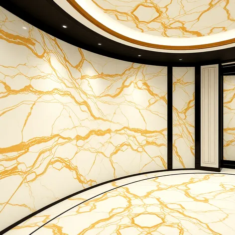 sinuous calacatta gold marble