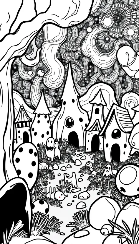 candyland scene image black