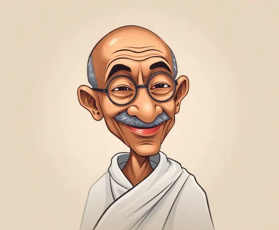 mahatma ghandi caricatura