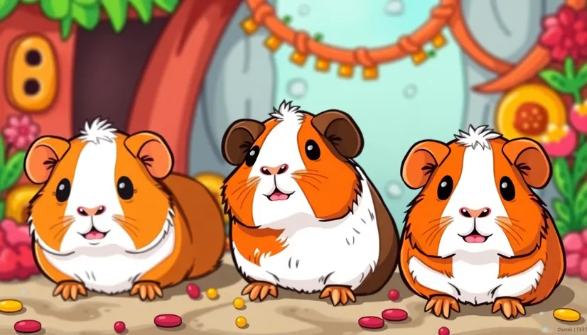 coloring pages guinea pigs