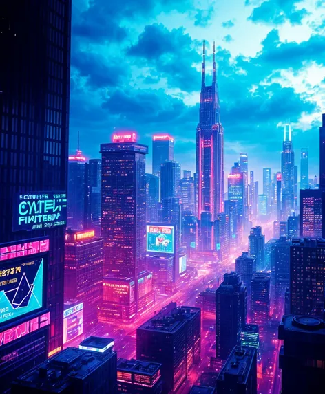 futuristic cityscape