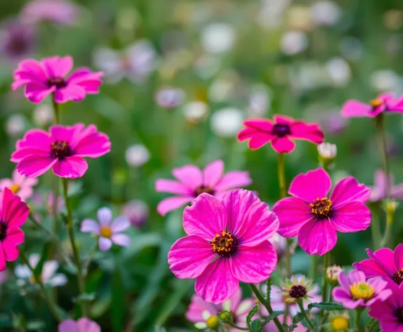 pink and purple flowers