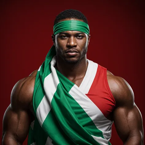 A muscular Nigerian man