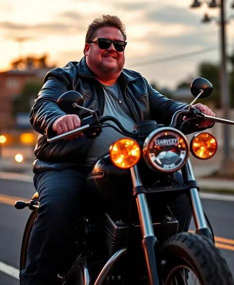 fat man on harley