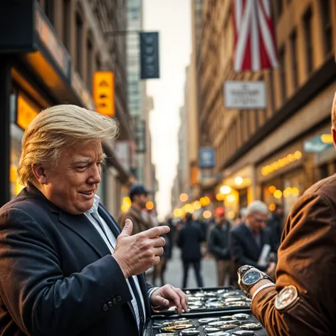 Trump selling watches on