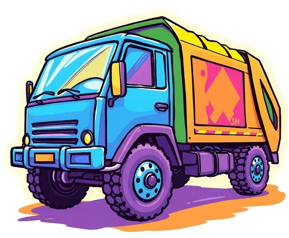 garbage truck coloring page