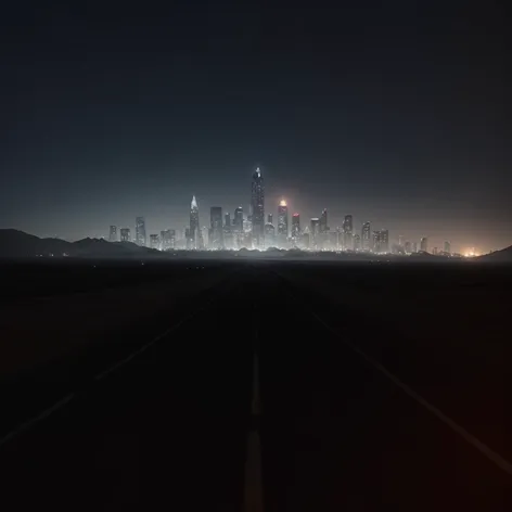 Wasteland, road disappearing into