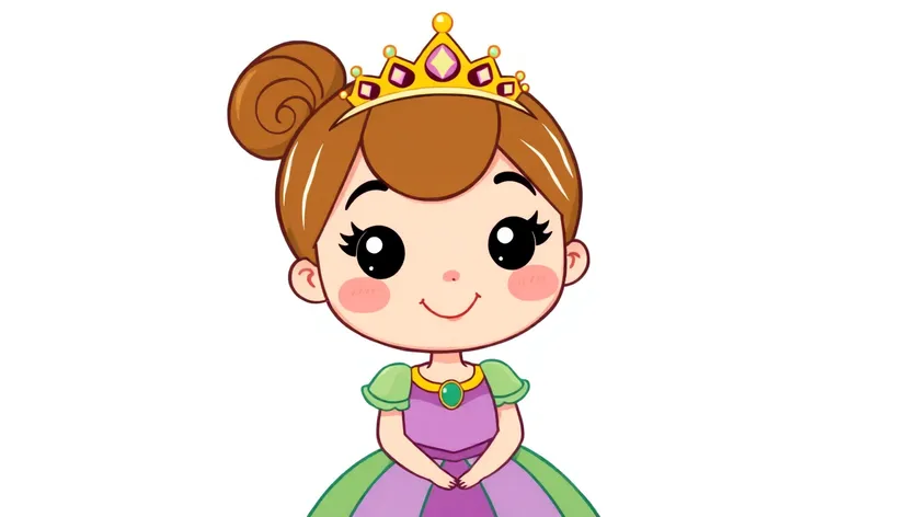 princess drawing easy