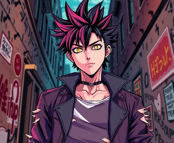 punk guy anime