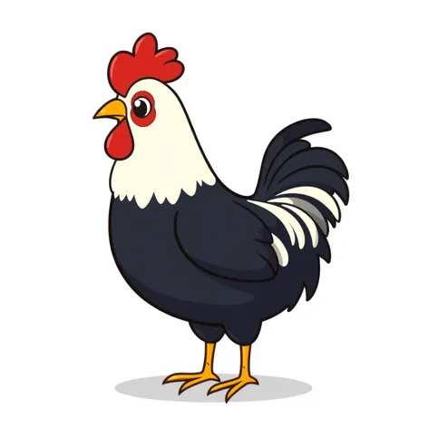 easy chicken drawing