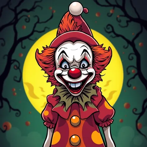 clip art clown halloween