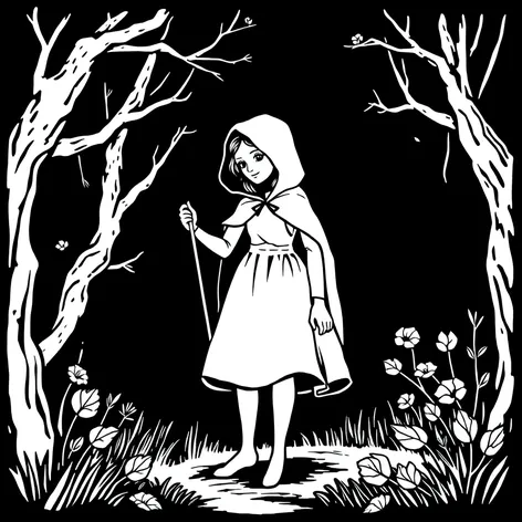 illustration red riding hood