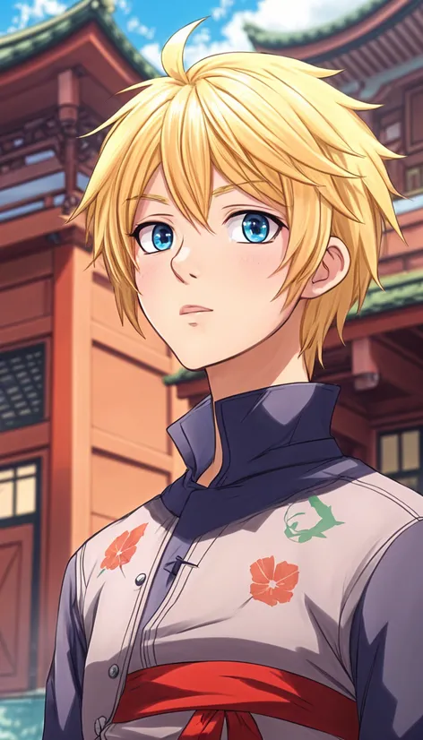 blonde anime guy