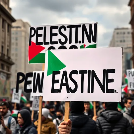 palestine protest signs