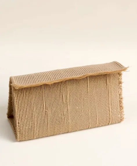 burlap bifold