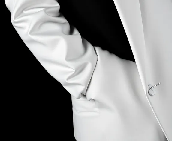 white suit black