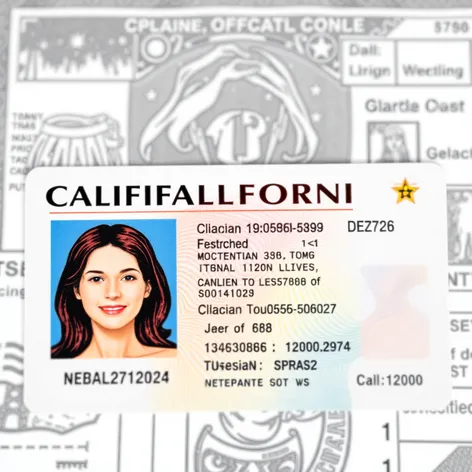 driver license california image