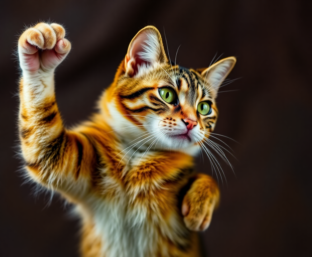 flexing cat Image – Free AI Generator | Makepix