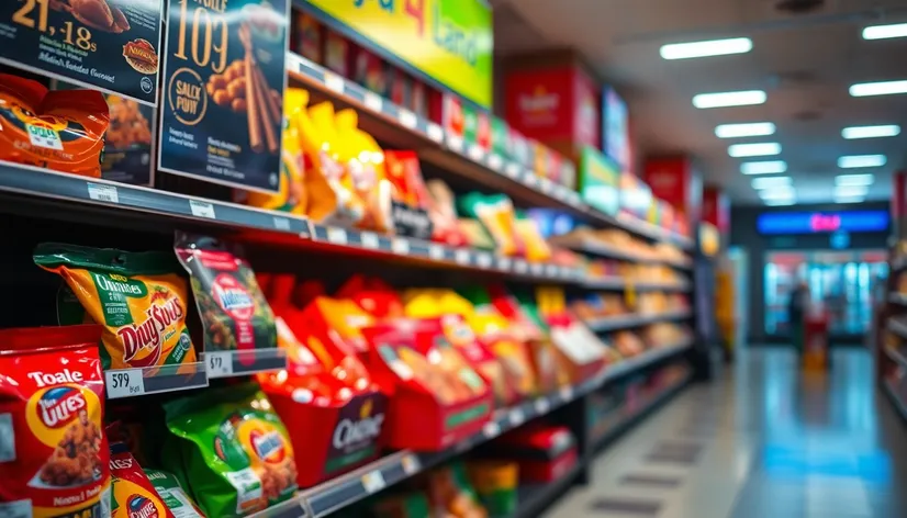 grocery store shelf ads