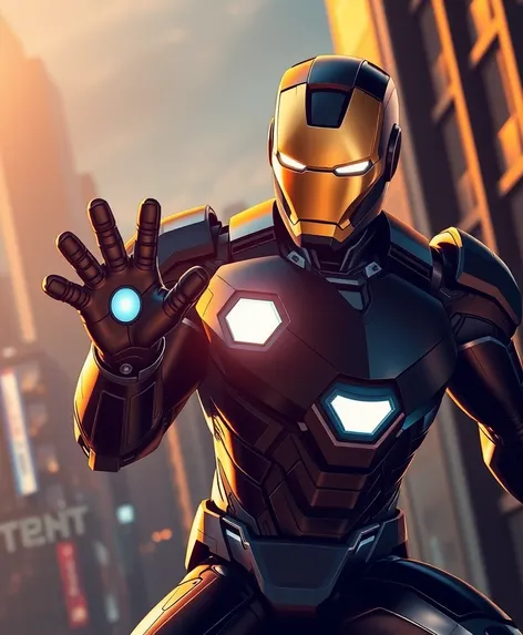 black suit ironman