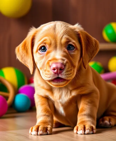 red lab puppy