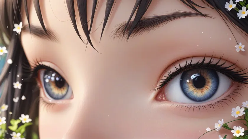 cute anime eyes