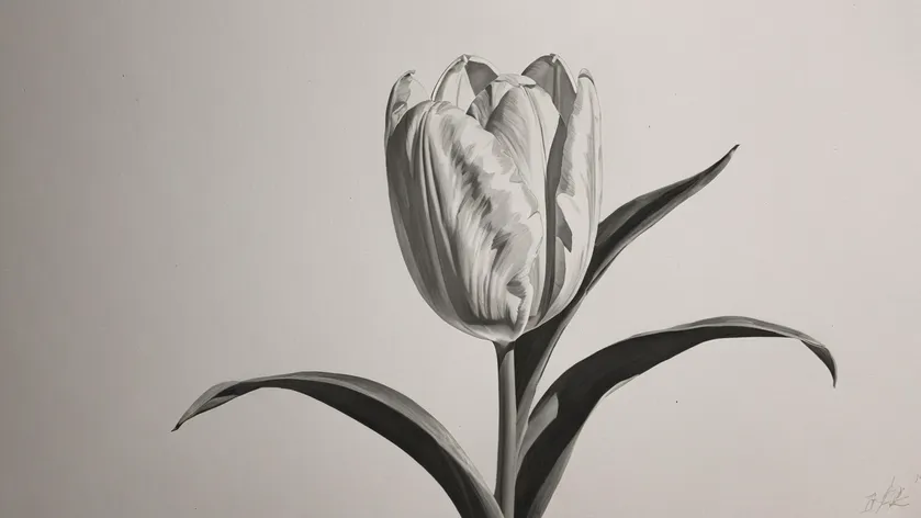 tulip drawing