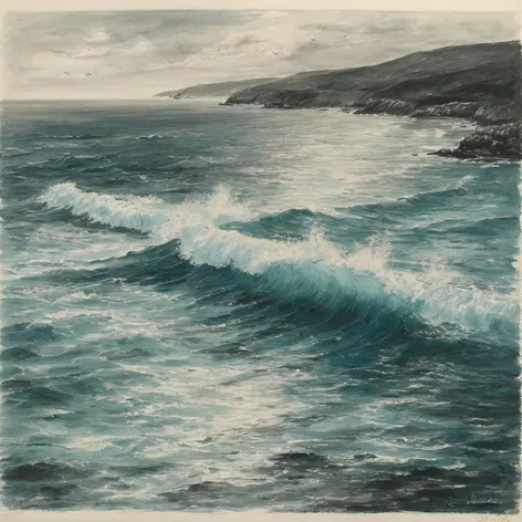 sea drawing