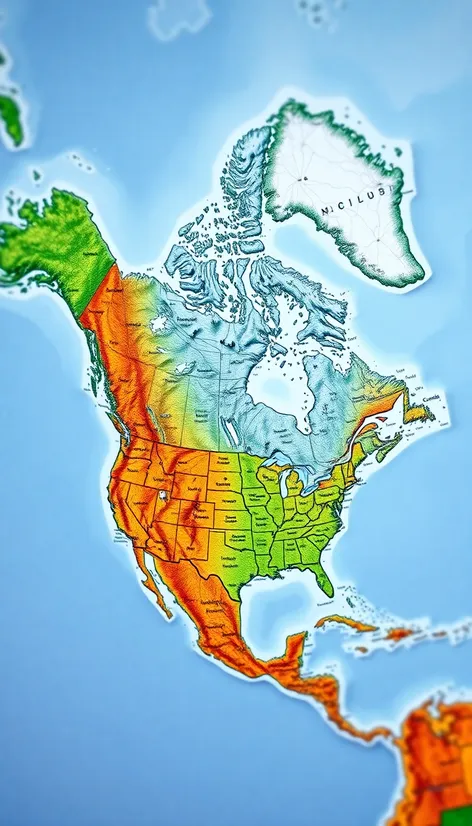 map of usa canada