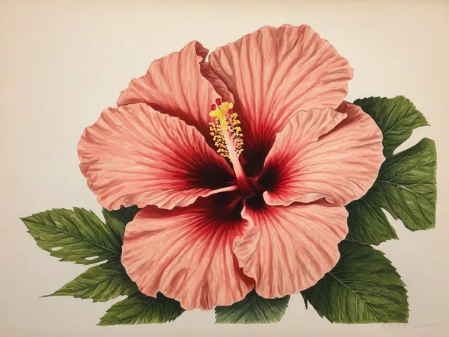 hibiscus drawing