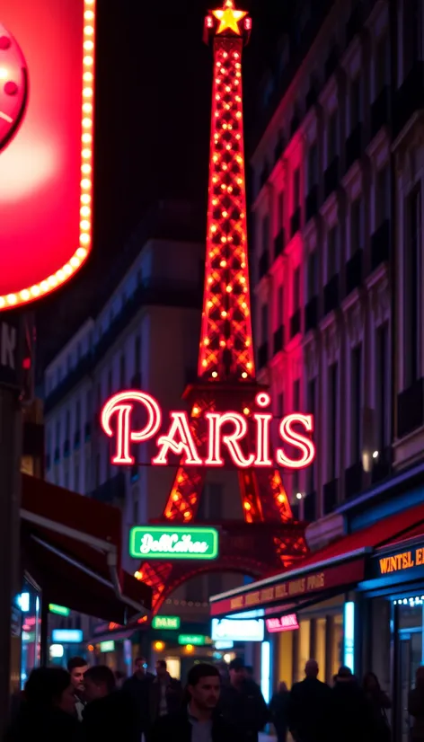 large paris sign