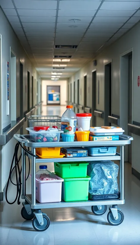 food tray cart hospital