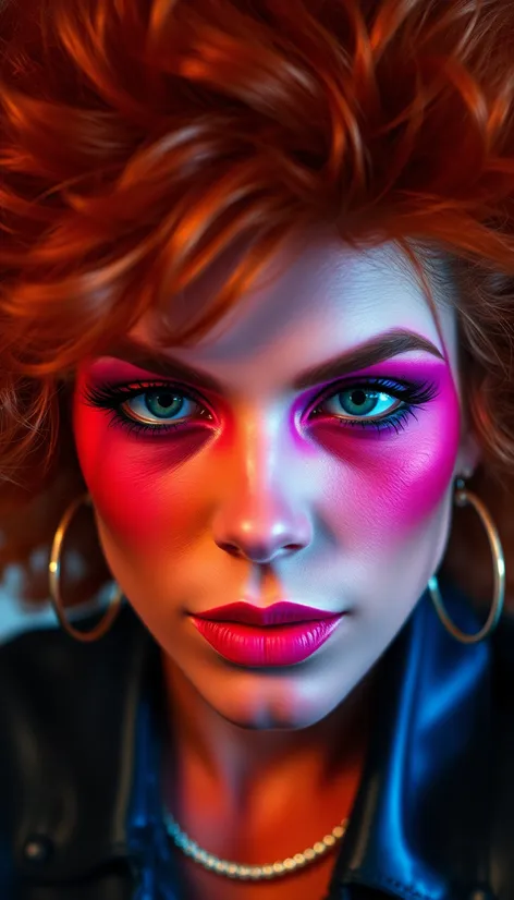 realistic 80s makeup