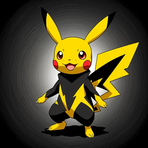 silohuete of pikachu