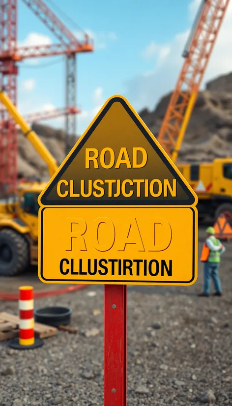 road construction sign