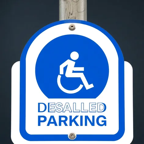 sign for disabled parking