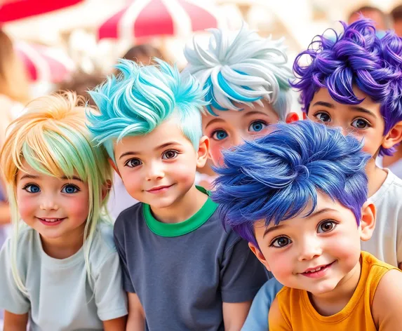 icecream hair types boys