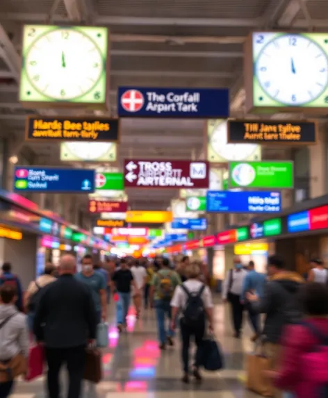 airport signage chaos