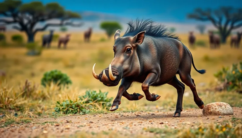 warthog running