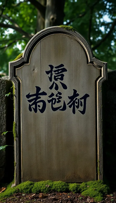 tombstone calligraphy