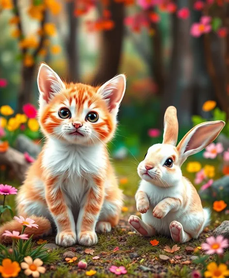 cat and bunny