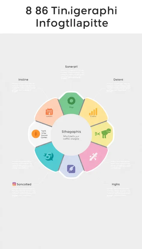 8 step infographic circle