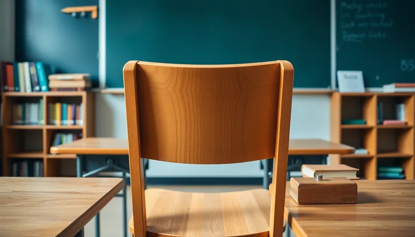 classroom chair school background